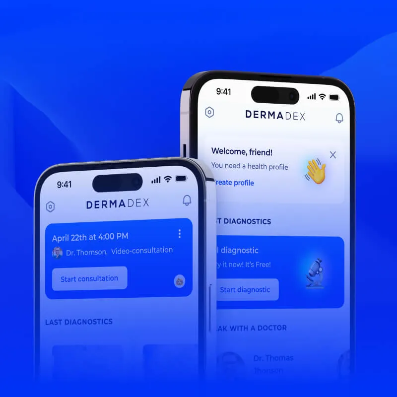 Computer vision for skin diagnosis — Dermadex case